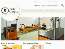 Tablet Screenshot of fisiocorpus.com